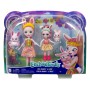 Muñecas Enchantimals Bree Bunny & Twist | Bedelia Bunny & Tappy 4 Piezas