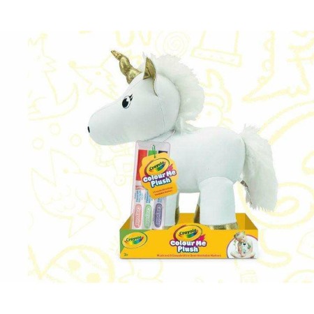 Jouet Peluche Crayola Licorne Conçu pour colorier