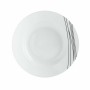 Assietes Quid Jazz Porcelaine Noir Blanc (18 Pièces)