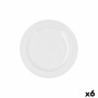 Assiette à dessert Bidasoa Glacial Céramique Blanc (20 cm) (Pack 6x)