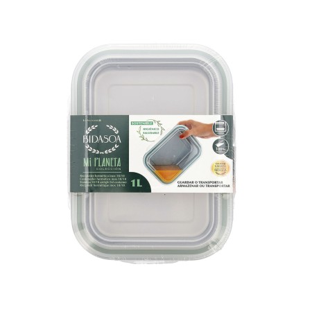 Boîte à lunch Bidasoa Miplaneta 1 L Métal Vert (Pack 6x)