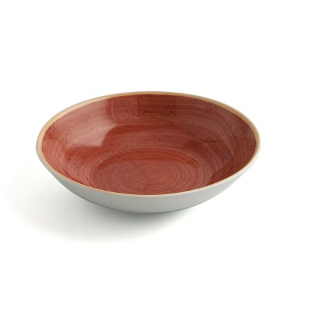 Assiette creuse Ariane Terra Céramique Rouge (21 cm)