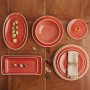 Assiette creuse Ariane Terra Céramique Rouge (30 x 27 cm)