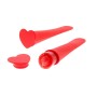 Moule en Silicone avec couvercle pour Glaces Koala 2 Unités Rouge Plastique (19 x 6 x 6 cm)