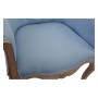 Sillón DKD Home Decor Azul Poliéster Madera (58 x 56 x 69 cm)