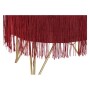Reposapiés DKD Home Decor Granate Poliéster Pino Glam (30 x 30 x 37 cm)