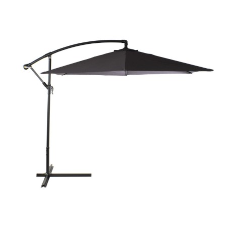 Parasol DKD Home Decor Gris Polyester Acier (300 x 300 x 250 cm)