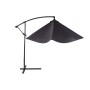 Parasol DKD Home Decor Gris Polyester Acier (300 x 300 x 250 cm)