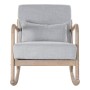 Fauteuil DKD Home Decor Gris Lin Bois d'hévéa (66 x 88 x 78 cm)