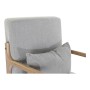 Fauteuil DKD Home Decor Gris Lin Bois d'hévéa (66 x 88 x 78 cm)