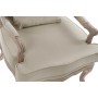 Sillón DKD Home Decor Lienzo Beige Madera Marrón (70 x 62 x 95 cm)