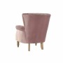 Fauteuil DKD Home Decor Rose Bois d'hévéa (73 x 70 x 87 cm)