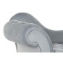 Sofá Chaise Longue DKD Home Decor Azul cielo Poliéster Pino (120 x 55 x 78 cm)