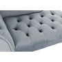 Canapé chaise longue DKD Home Decor Bleu ciel Polyester Pin (120 x 55 x 78 cm)