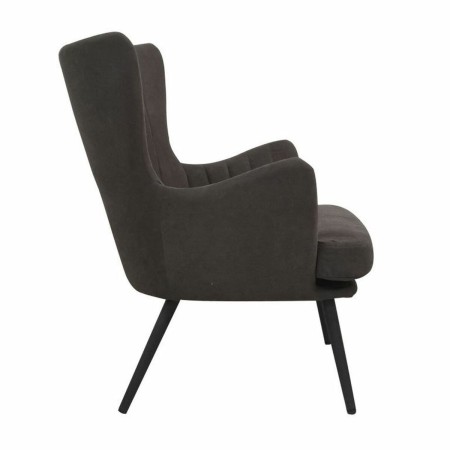 Sillón DKD Home Decor Poliéster Madera MDF Gris oscuro (60 x 57 x 88 cm)