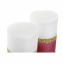 Bougie DKD Home Decor Noël (7.5 x 7.5 x 15 cm) (2 pcs)