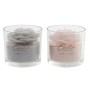 Bougie DKD Home Decor Fleur Shabby Chic (8 x 8 x 7.5 cm) (2 pcs)