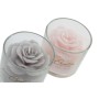 Bougie DKD Home Decor Fleur Shabby Chic (8 x 8 x 7.5 cm) (2 pcs)