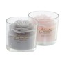 Bougie DKD Home Decor Fleur Shabby Chic (8 x 8 x 7.5 cm) (2 pcs)