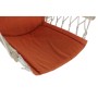 Chaise de jardin DKD Home Decor Orange Polyester Coton Pin (97 x 50 x 120 cm)