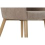 Butaca DKD Home Decor Beige Metal Poliéster Marrón claro (54 x 63,5 x 80 cm)