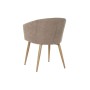 Butaca DKD Home Decor Beige Metal Poliéster Marrón claro (54 x 63,5 x 80 cm)