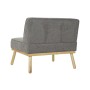 Sillón DKD Home Decor Madera Marrón Lino Gris oscuro (80 x 66 x 72 cm)