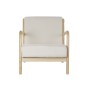 Fauteuil DKD Home Decor Beige Polyester Bois MDF (65 x 77 x 73 cm)