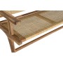 Banco DKD Home Decor Natural Teca Marrón Aluminio Ratán (120 x 76 x 68 cm)