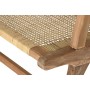 Banco DKD Home Decor Natural Teca Marrón Aluminio Ratán (120 x 76 x 68 cm)