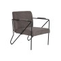 Sillón DKD Home Decor Gris Metal Poliéster (64 x 69,5 x 76 cm)