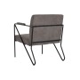 Fauteuil DKD Home Decor Gris Métal Polyester (64 x 69,5 x 76 cm)