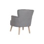 Sillón DKD Home Decor Abeto Poliéster Gris oscuro (66 x 70 x 88 cm)