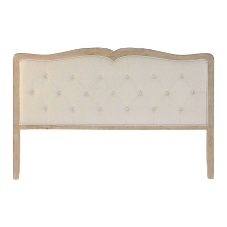 Cabecero de Cama DKD Home Decor Beige Poliéster Roble (180 x 10 x 120 cm)