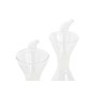 Set de Aceitera y Vinagrera DKD Home Decor Metal Transparente 2 Piezas Vidrio de Borosilicato (200 ml) (19,5 x 10 x 23,5 cm)