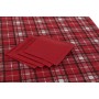 Service de linge de table DKD Home Decor Noël Rouge Polyester Coton Blanc (150 x 250 x 0,2 cm)