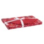 Service de linge de table DKD Home Decor Noël Rouge Polyester Coton Blanc (150 x 250 x 0,2 cm)