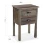 Table de Nuit Norm Bois MDF (36 x 71 x 48 cm)