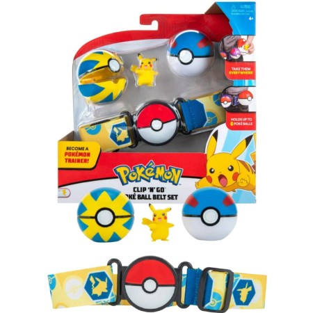 Playset Pokémon CLIP N GO BELT Pikachu (Reacondicionado A)