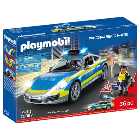 Playset de Vehículos Playmobil City Action 70067 Porsche 911 Carrera 4S Polizei (Reacondicionado A)