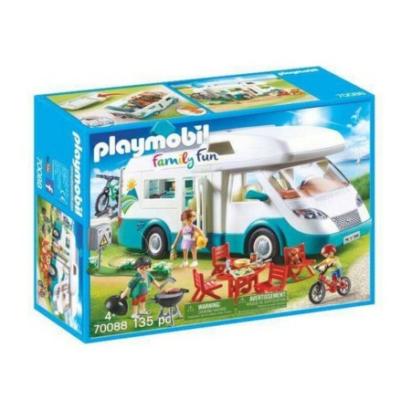 Playset Playmobil 70088 Famille et camping-car (135 pcs) (Reconditionné D)