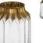 Vase Doré Transparent verre (13 x 23,5 x 13 cm)