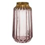 Jarrón Dorado Rosa Vidrio (13 x 23,5 x 13 cm)
