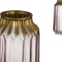 Jarrón Dorado Rosa Vidrio (13 x 23,5 x 13 cm)