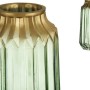 Vase Doré Vert verre (13 x 23,5 x 13 cm)