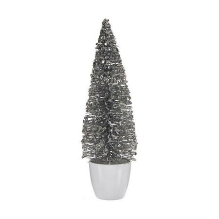 Sapin de Noël Moyen Argenté Blanc (10 x 33 x 10 cm)