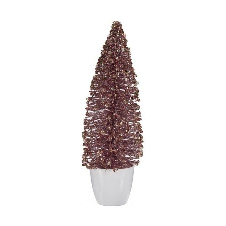 Sapin de Noël Moyen Rose Doré (10 x 33 x 10 cm)