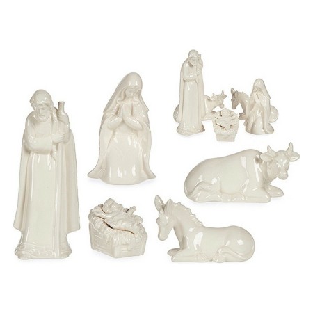 Lot Figurine pour crèche Céramique Blanc (5 Pièces)