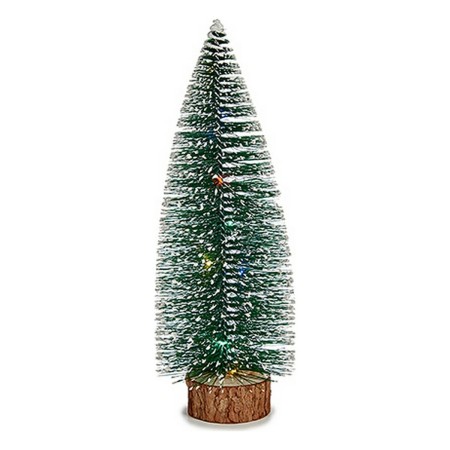 Sapin de Noël Multicouleur Lumière LED Métal Bois Plastique (10 x 30 x 10 cm)