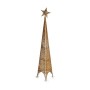 Sapin de Noël Tour Doré Métal Plastique (Ø 28 x 127 cm)